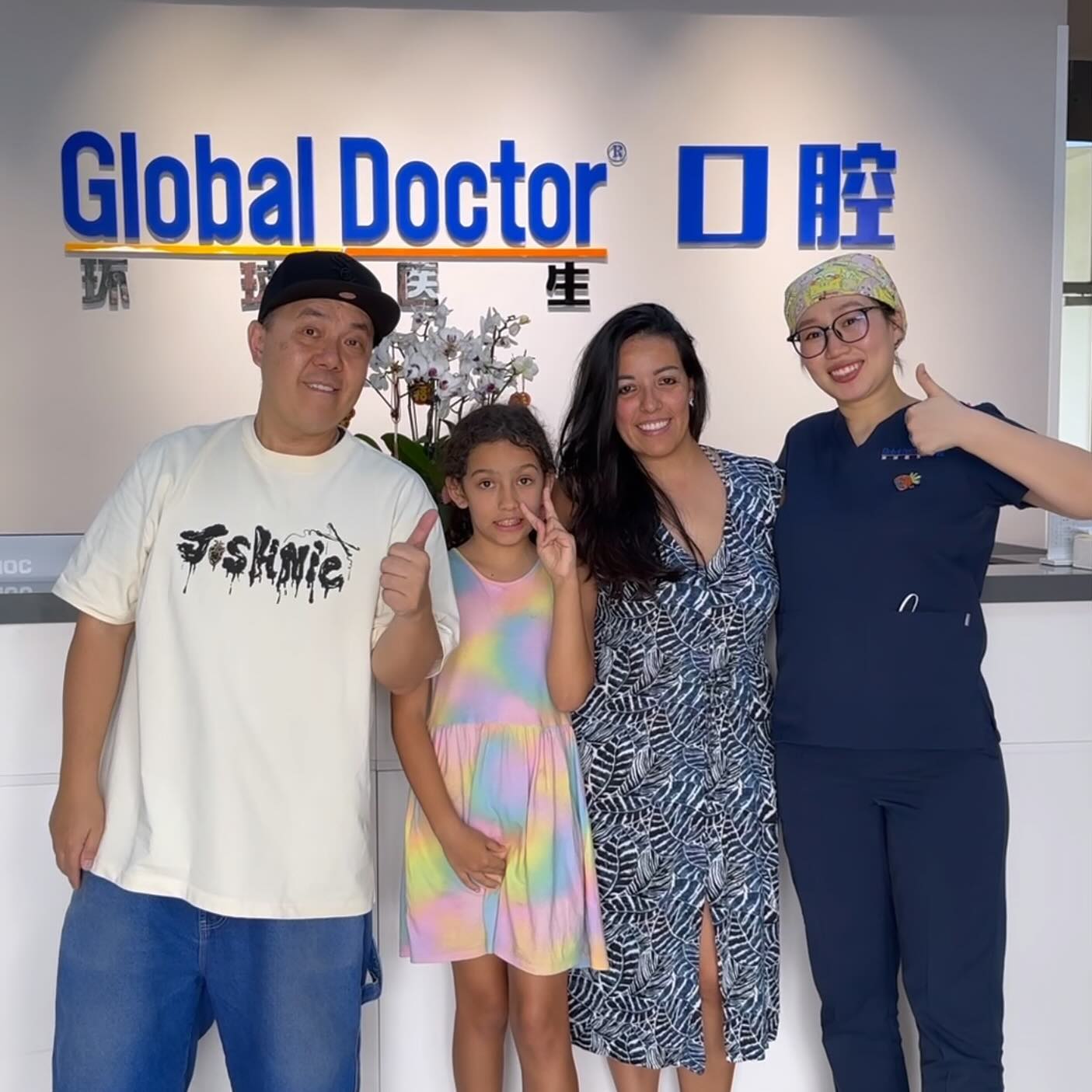 Sonia from Martin’s Football visiting #GlobalDoctorDental for the dental check. Look forward to having more children have their teeth checked.
