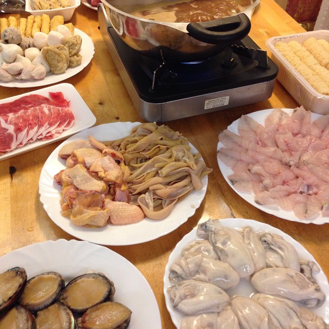 Hot pot @ my sister's home. #hotpot #sister #lambilly