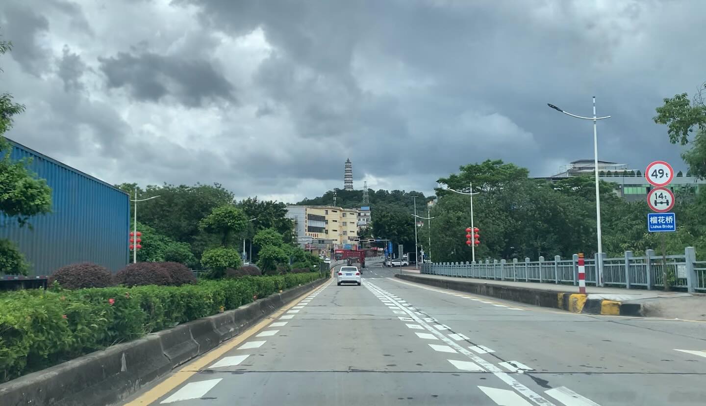 Driving back to the office after the morning meeting!
