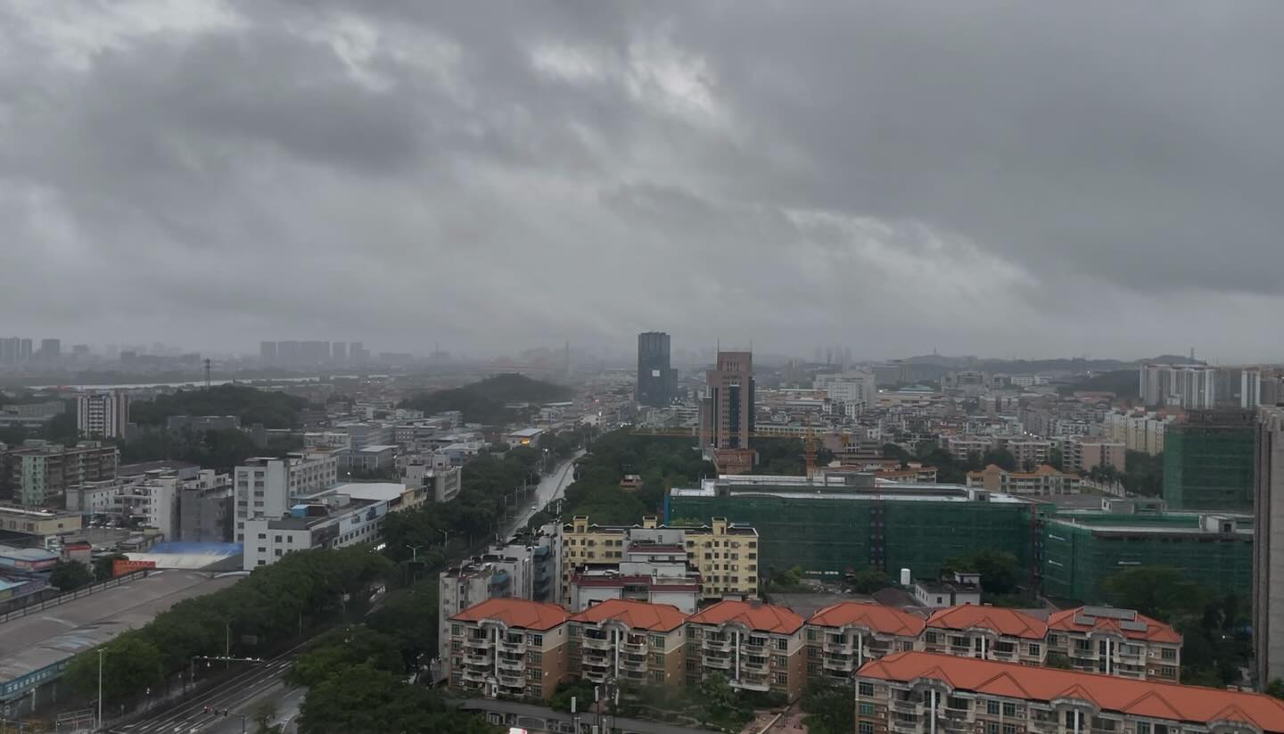 The typhoon is gone!