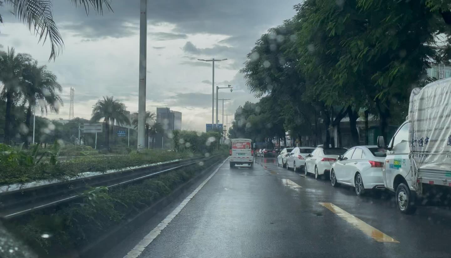 Right after the heavy rain.