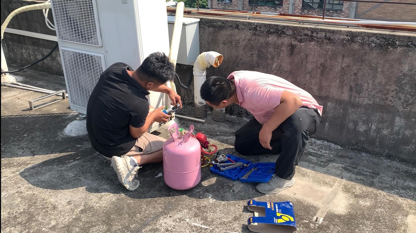 Fixing the AC again.