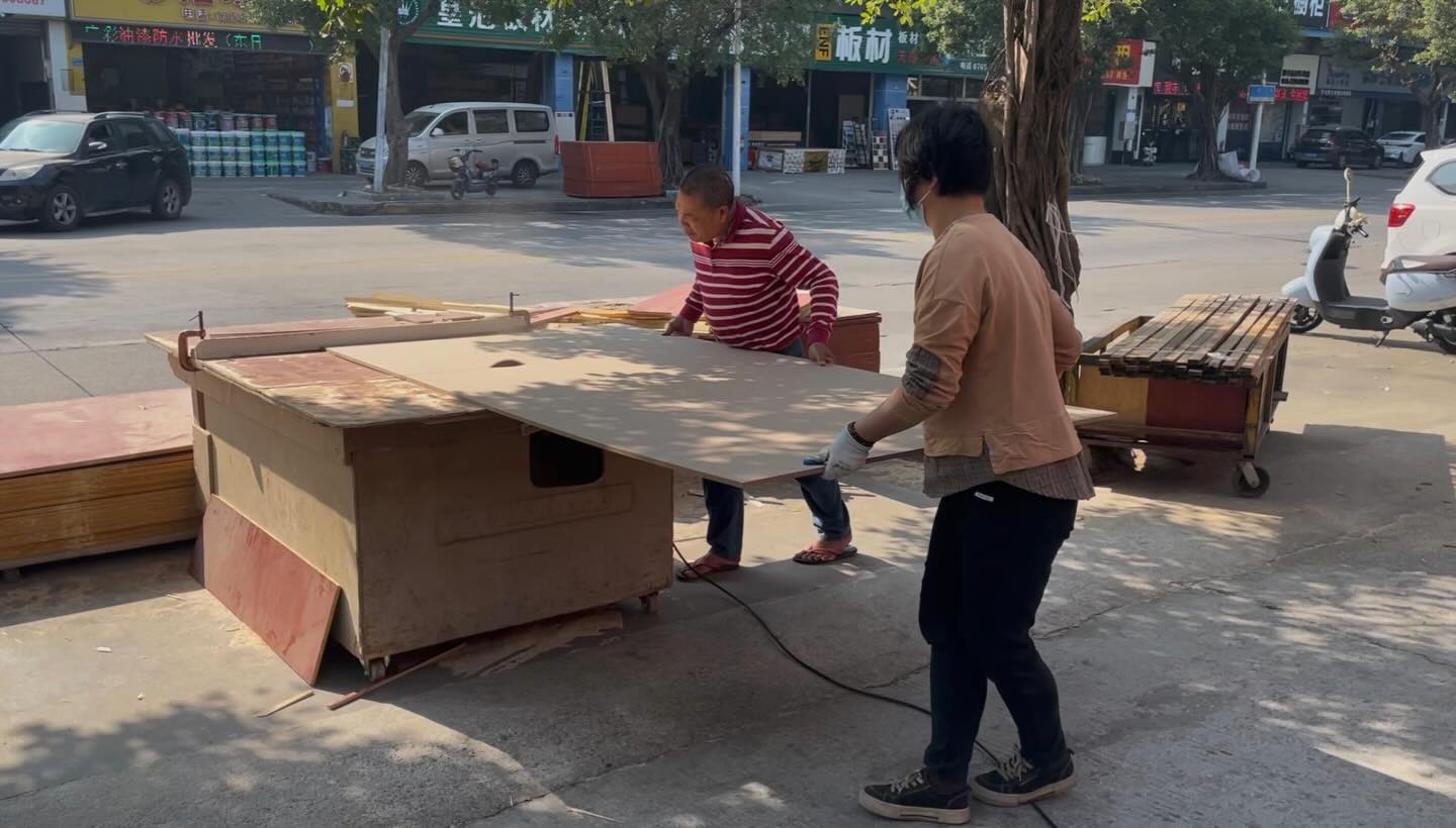 Went to the market to get the replacement board for the foosball table. #TheHUB #红屋