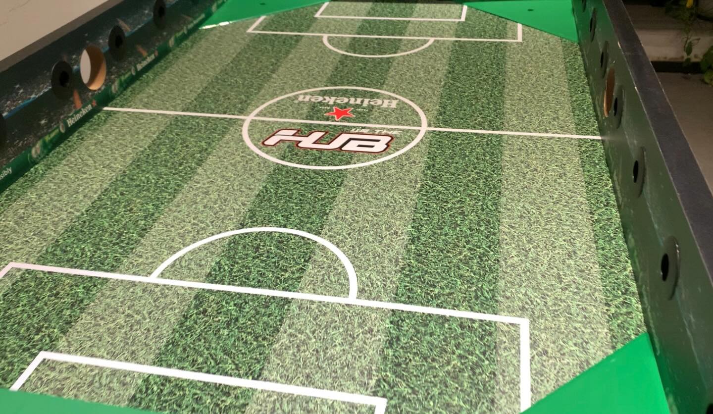 Foosball table installation is almost done! #TheHUB #红屋